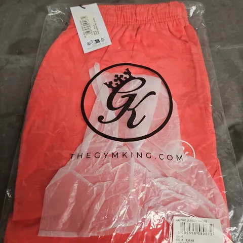 GK PRO JERSEY SHORT – CORAL, MEN’S UK M (THE GYM KING)
