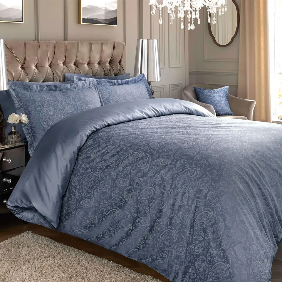 STATEN COTTON BLEND DUVET COVER SET DOUBLE