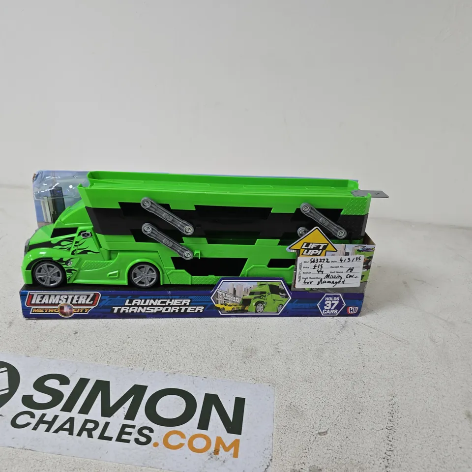 TEAMSTERZ METRO CITY LAUNCHER TRANSPORTER – GREEN, BOXED