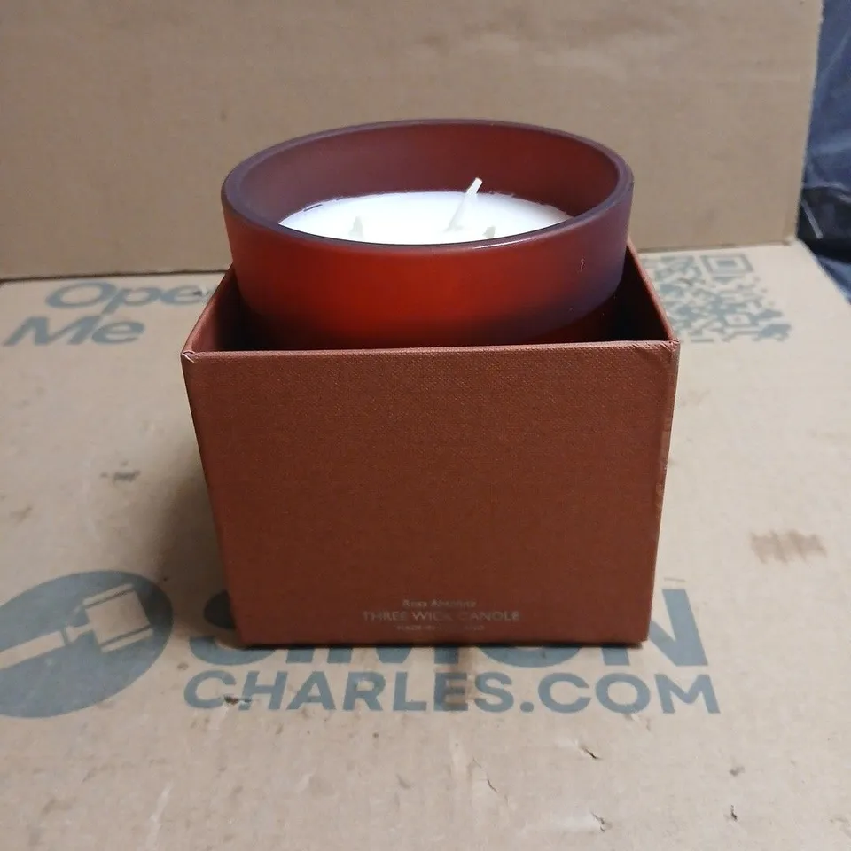 MOLTON BROWN LONDON ROSA ABSOLUTE THREE WICK CANDLE, 480 G – BOXED