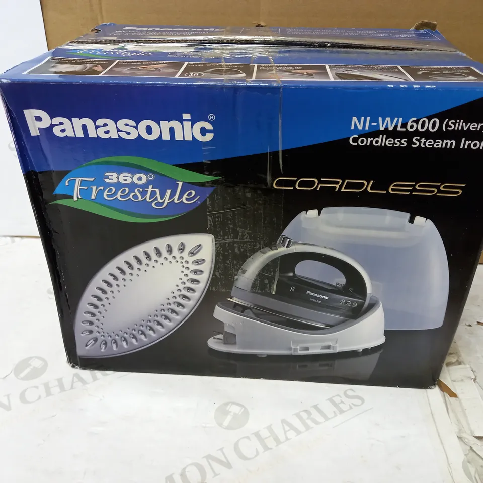 PANASONIC CORDLESS, PORTABLE 1500W CONTOURED MULTI-DIRECTIONAL STEAM/DRY IRON