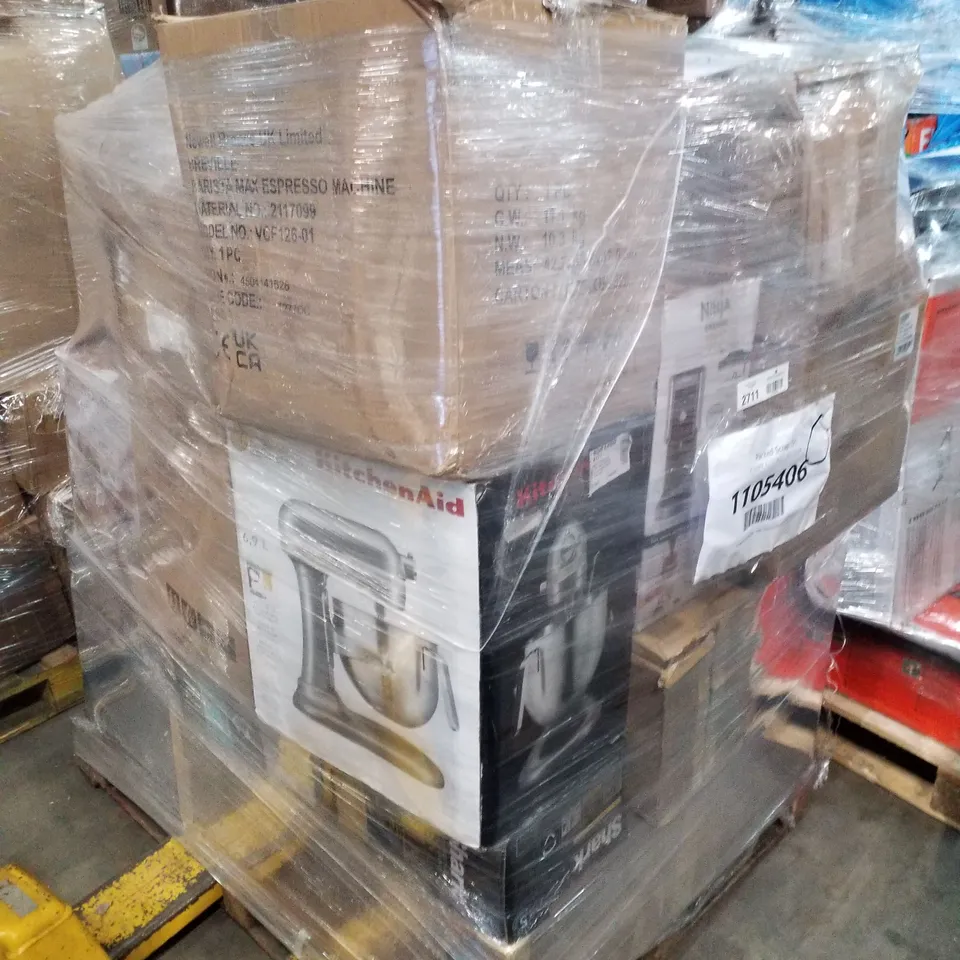 PALLET OF APPROXIMATELY 22 UNPROCESSED RAW RETURN HOUSEHOLD AND ELECTRICAL GOODS TO INCLUDE;