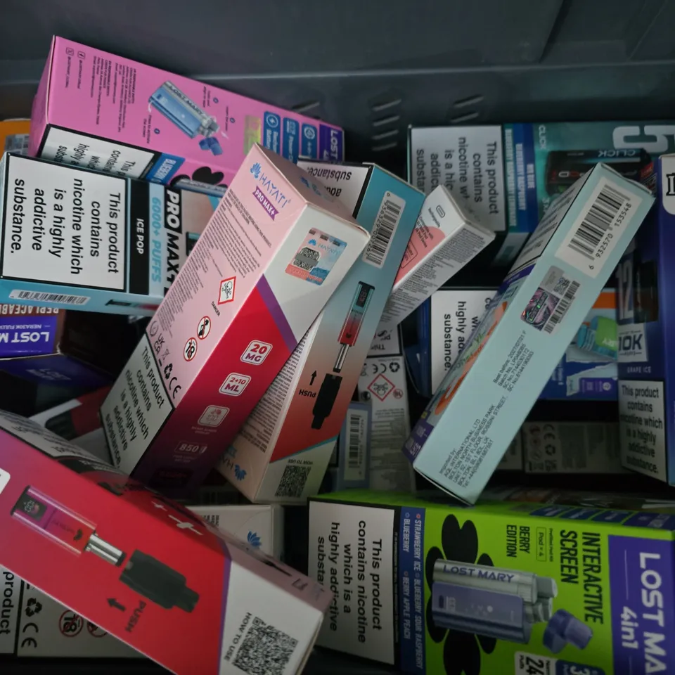 APPROXIMATELY 20 ASSORTED E-CIGARETTE PRODUCTS TO INCLUDE BRANDS SUCH AS PIXL, HAYATI, IVG, ETC - COLLECTION ONLY