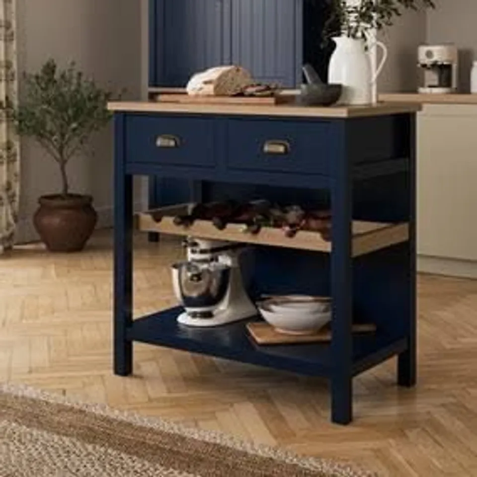 BOXED FRANCIS KITCHEN COMPACT ISLAND - NAVY
