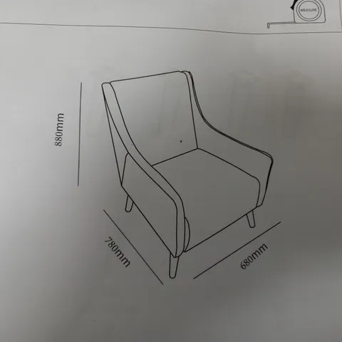 CLUB CHAIR IN GREY TWEED