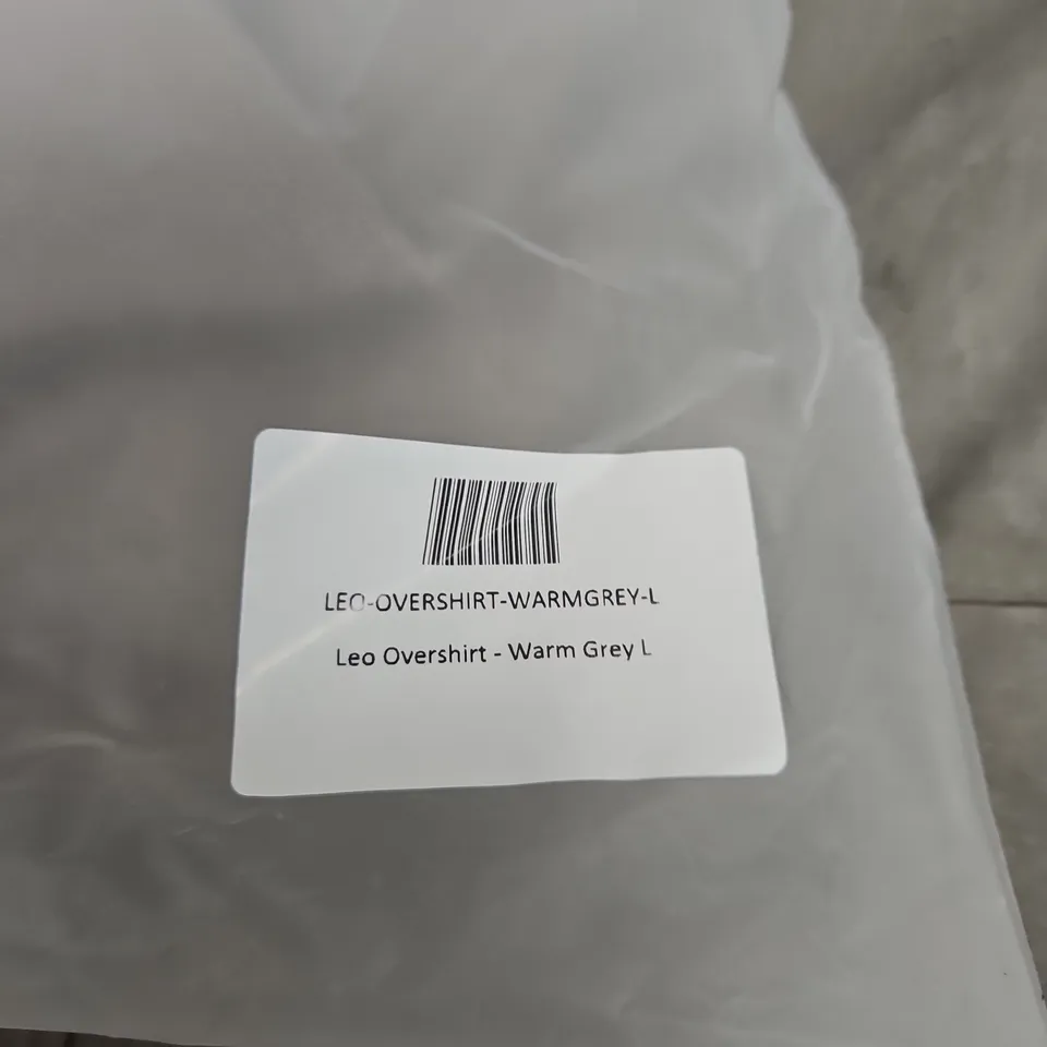 BAGGED RAITH LEO OVERSHIRT – WARM GREY – UK L