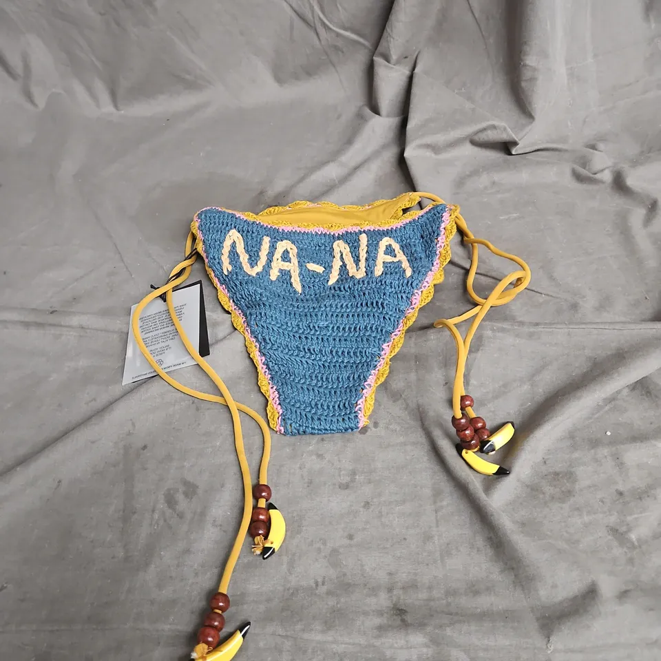IT'S NOW COOL NA-NAS KNIT TIE BIKINI BOTTOM IN MUTI SIZE M/L