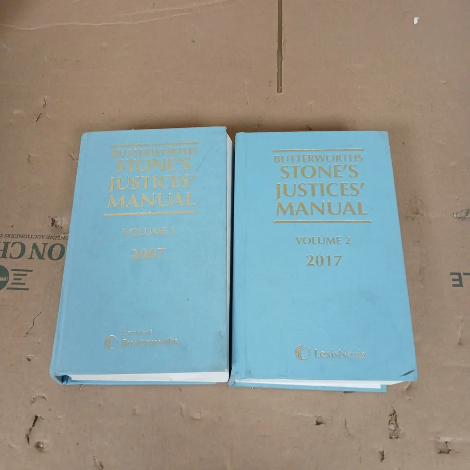 BUTTERWORTHS STONE'S JUSTICES' MANUAL VOLUME 1 & 2