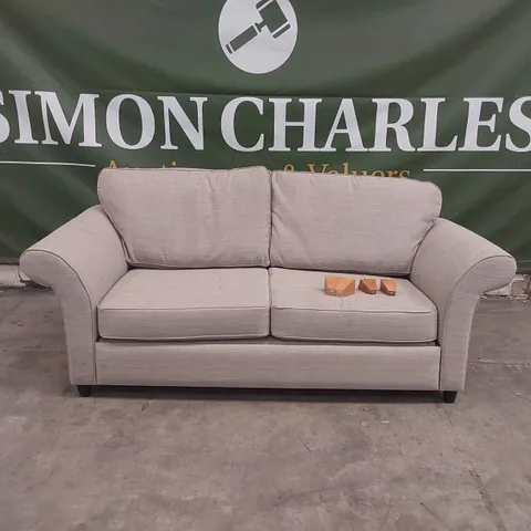 QUALITY DESIGNER 4 SEATER FABRIC UPHOLSTERED SOFA BED