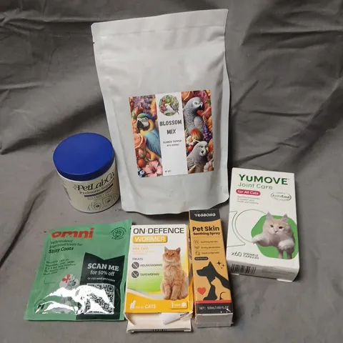 APPROXIMATELY 20 ASSORTED PET CARE PRODUCTS TO INCLUDE JOINT CARE, WORMER, SHINY COAT ETC 