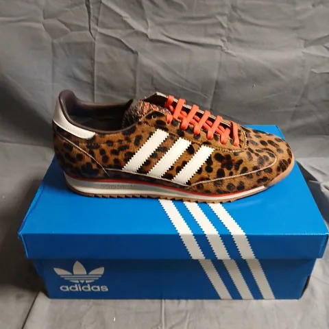 ADIDAS SL 72 OG W LEOPARD PRINT TRAINERS – UK 6.5 