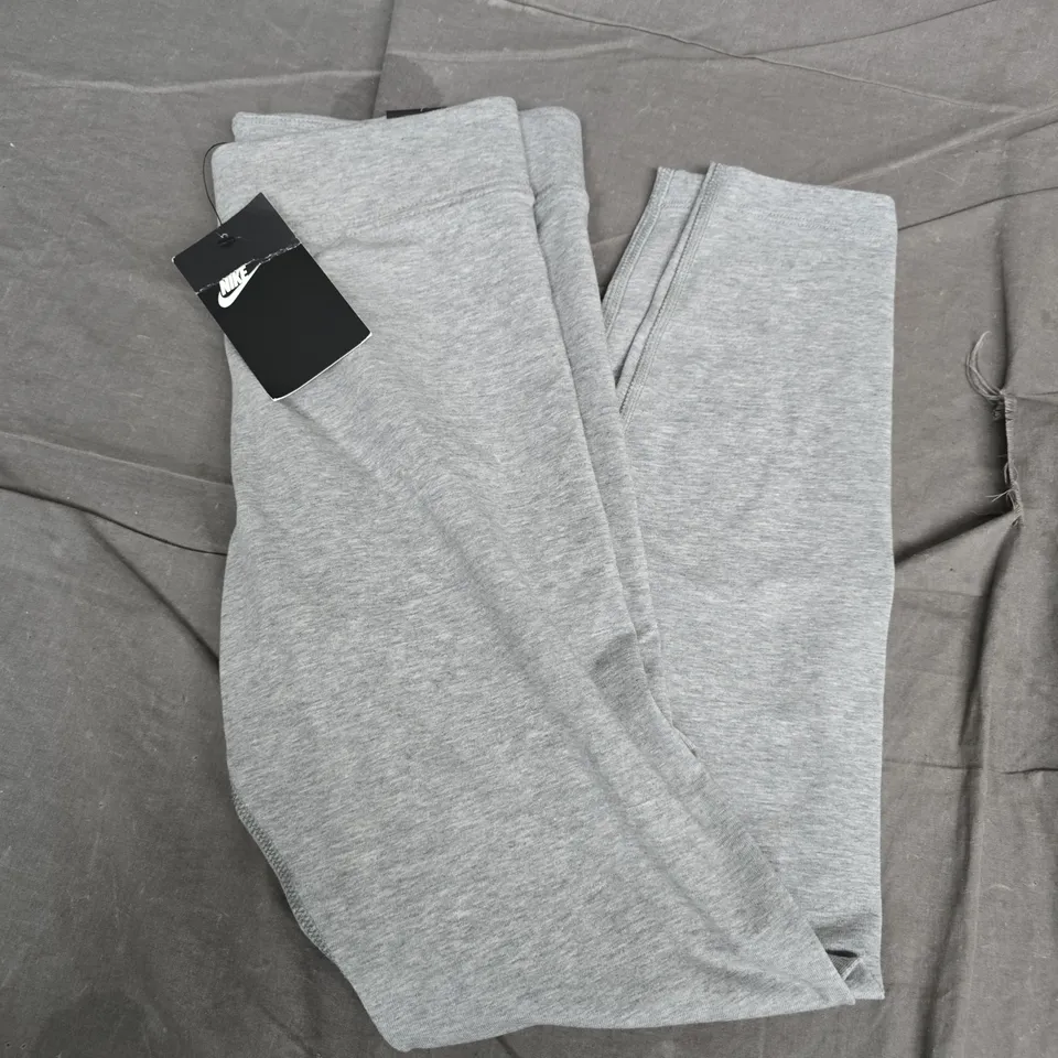 NIKE TIGHT FIT HIGH RISE FULL LENGTH LEGGINGS - HEATHER GREY, SIZE M