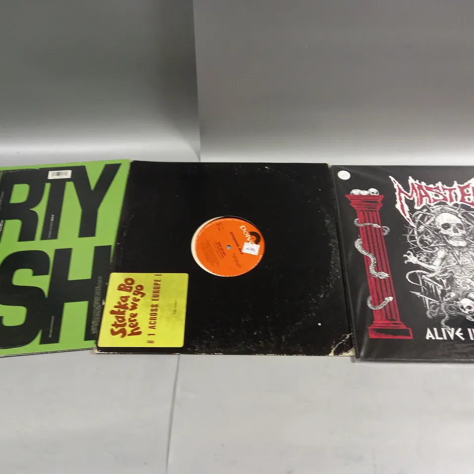 APPROXIMATELY 10 ASSORTED VINYL RECORDS TO INCLUDE SHAGGY OH CAROLINA, LUKE SKYWALKER RECORDS, AND DEF JAM SOUTH ETC.