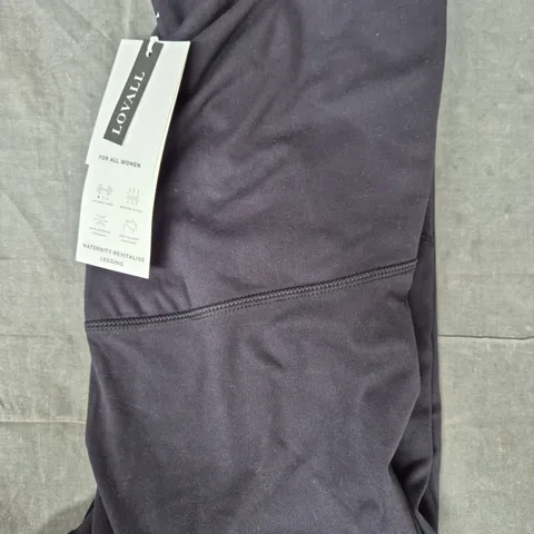 LOVALL MATERNITY REVITALISE LEGGINGS IN BLACK SIZE UK 14