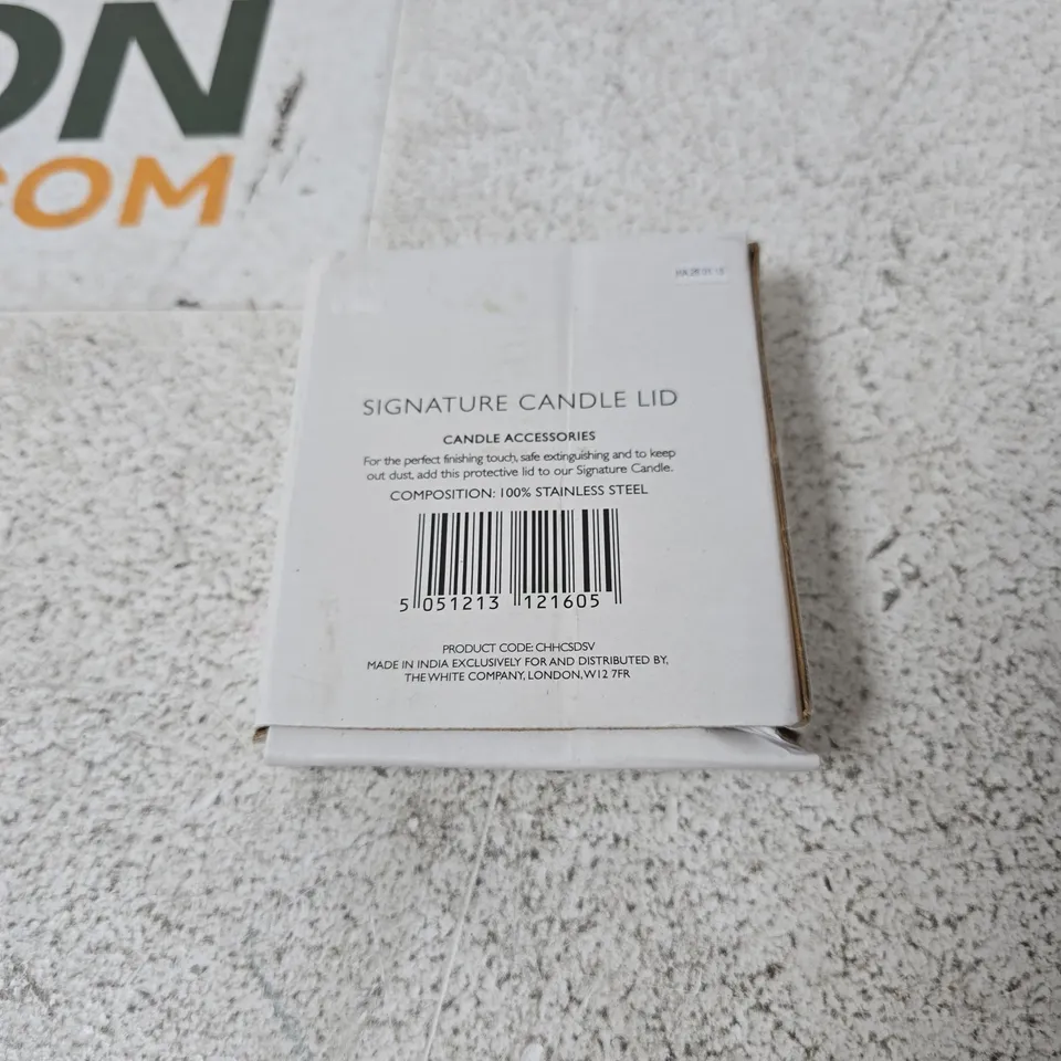 THE WHITE COMPANY LONDON SIGNATURE CANDLE LID CANDLE ACCESSORY