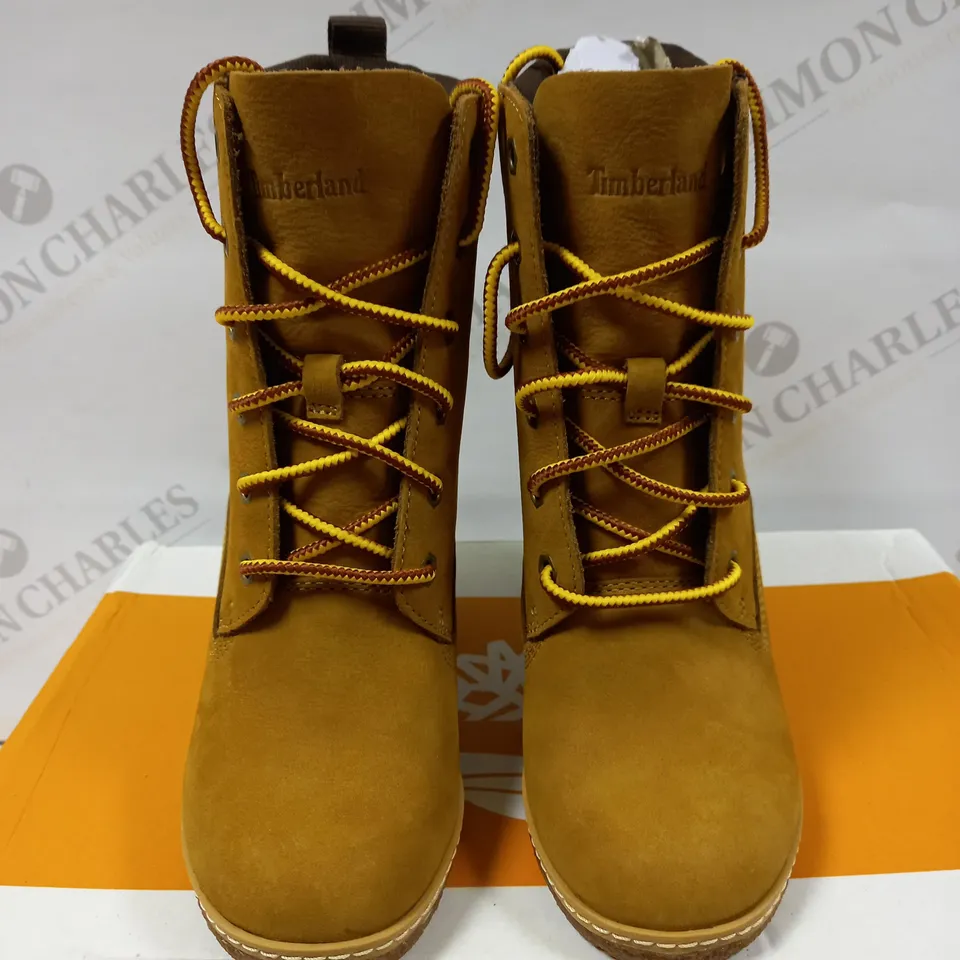 BOXED TIMBERLAND TIULLSTON 6 IN BOOT WHEAT NUBUCK SIZE 4