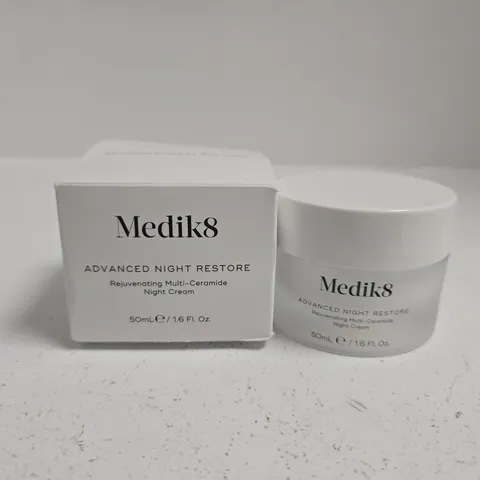 BOXED MEDIK8 ADVANCED NIGHT RESTORE REJUVENATING MULTI-CERAMIDE NIGHT CREAM – 50ML