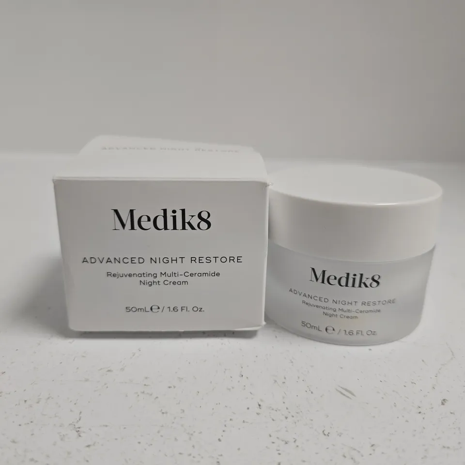 BOXED MEDIK8 ADVANCED NIGHT RESTORE REJUVENATING MULTI-CERAMIDE NIGHT CREAM – 50ML