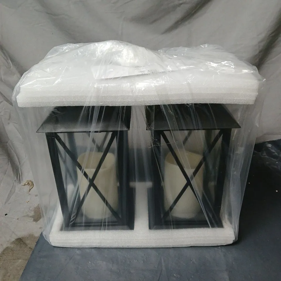 SET OF 2 LANTERN LIGHTS BOXED