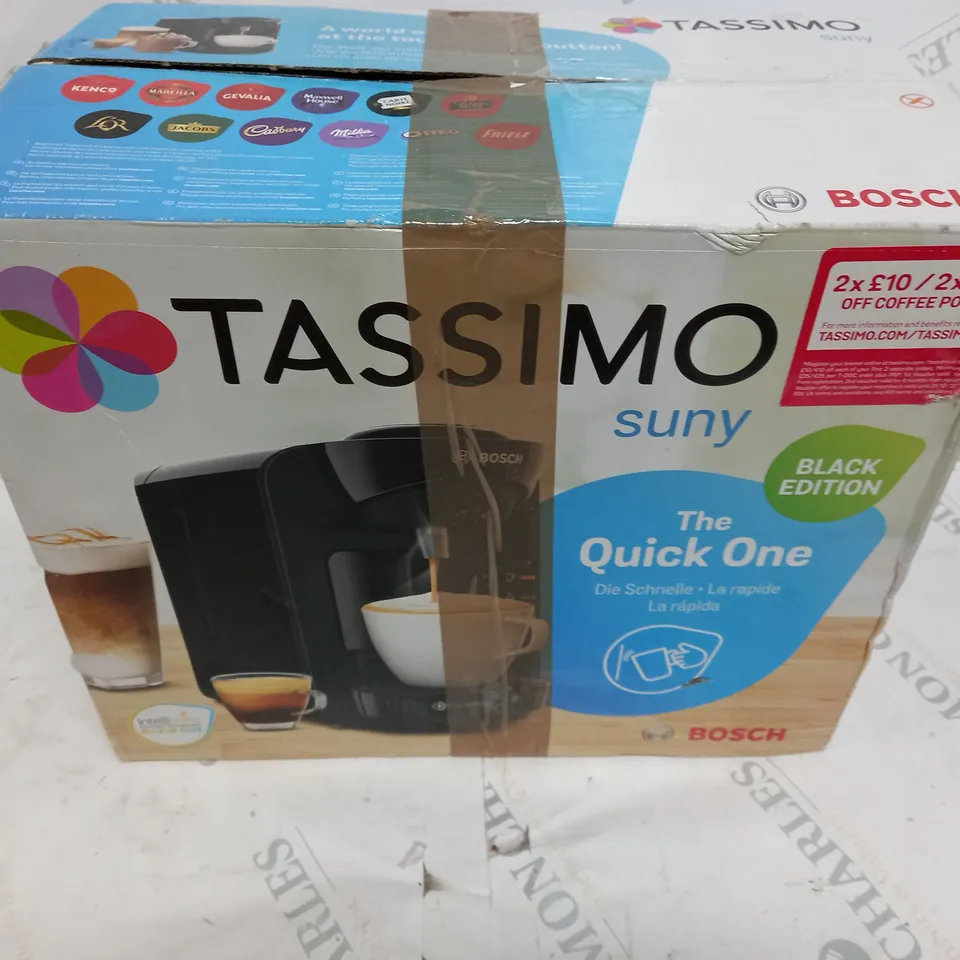 BOXED BOSCH TASSIMO SUNY MULTI DRINK SYSTEM