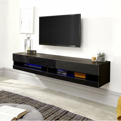 BOXED ALTON FLOATING TV STAND WHITE