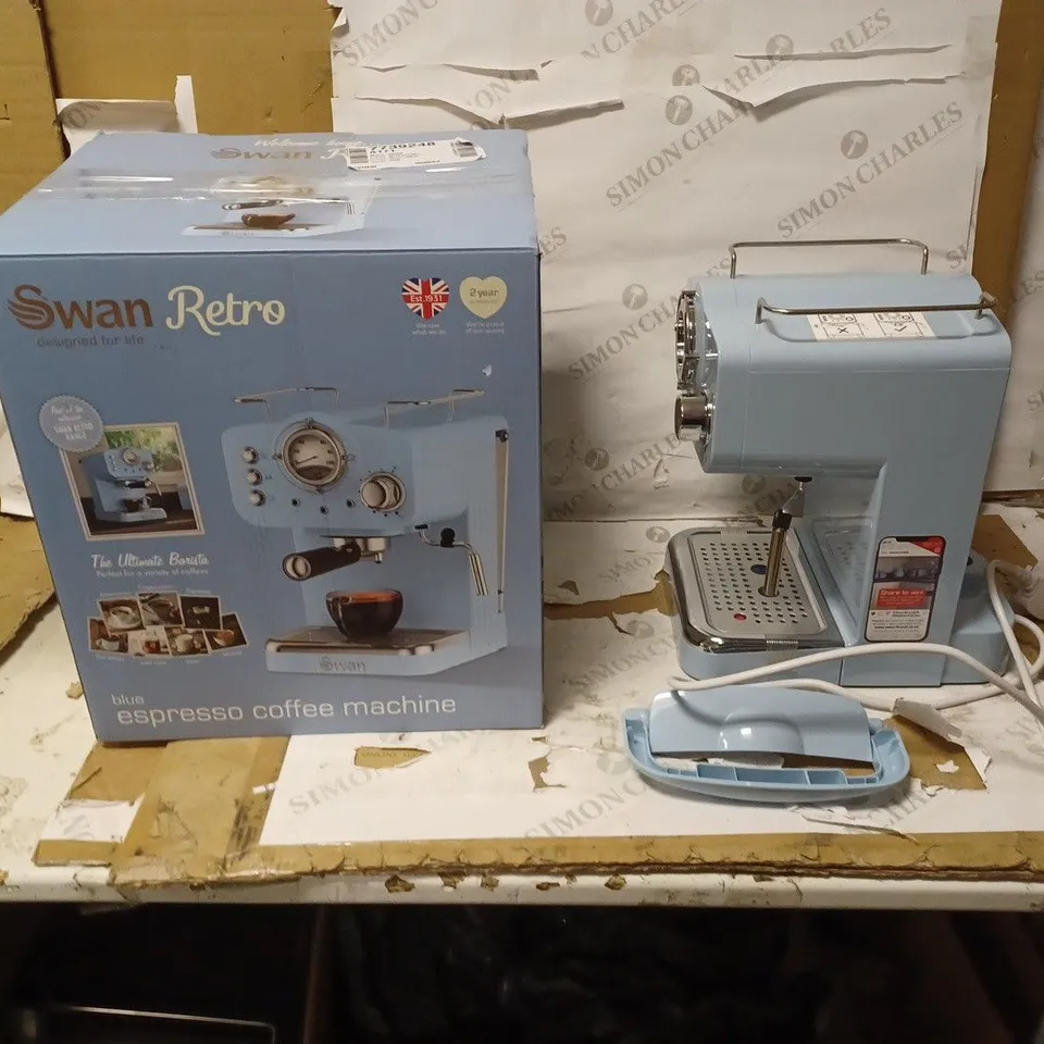 SWAN RETRO ESPRESSO COFFEE MACHINE