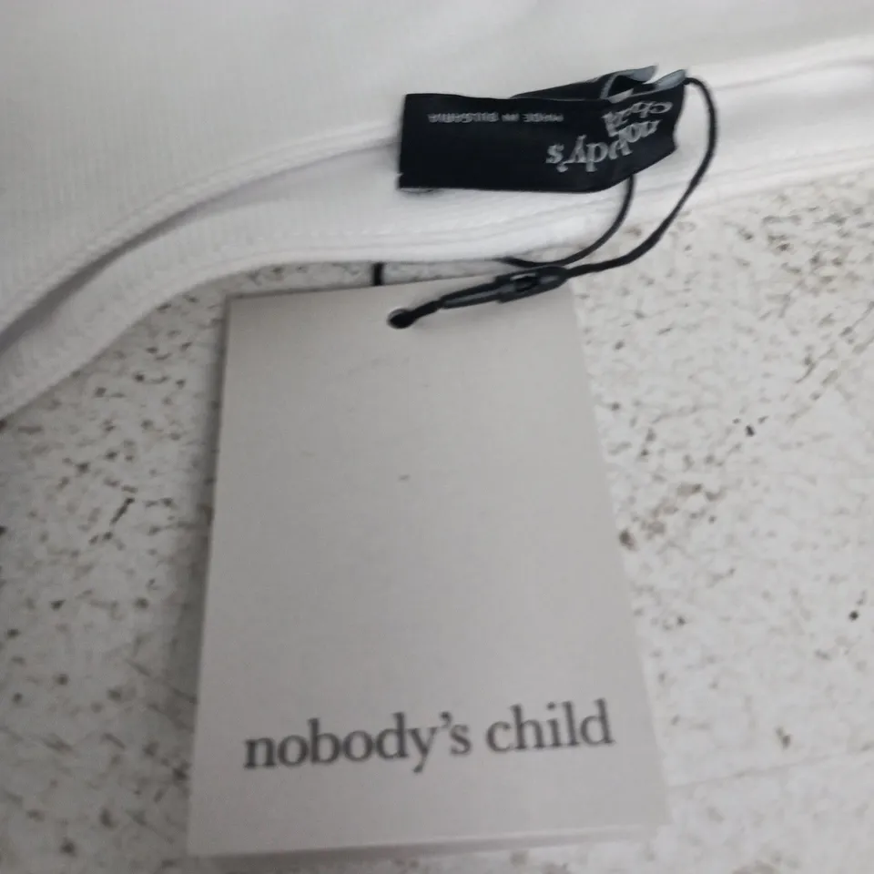 NOBODY'S CHILD SLASH NECK VEST – WHITE, UK S 