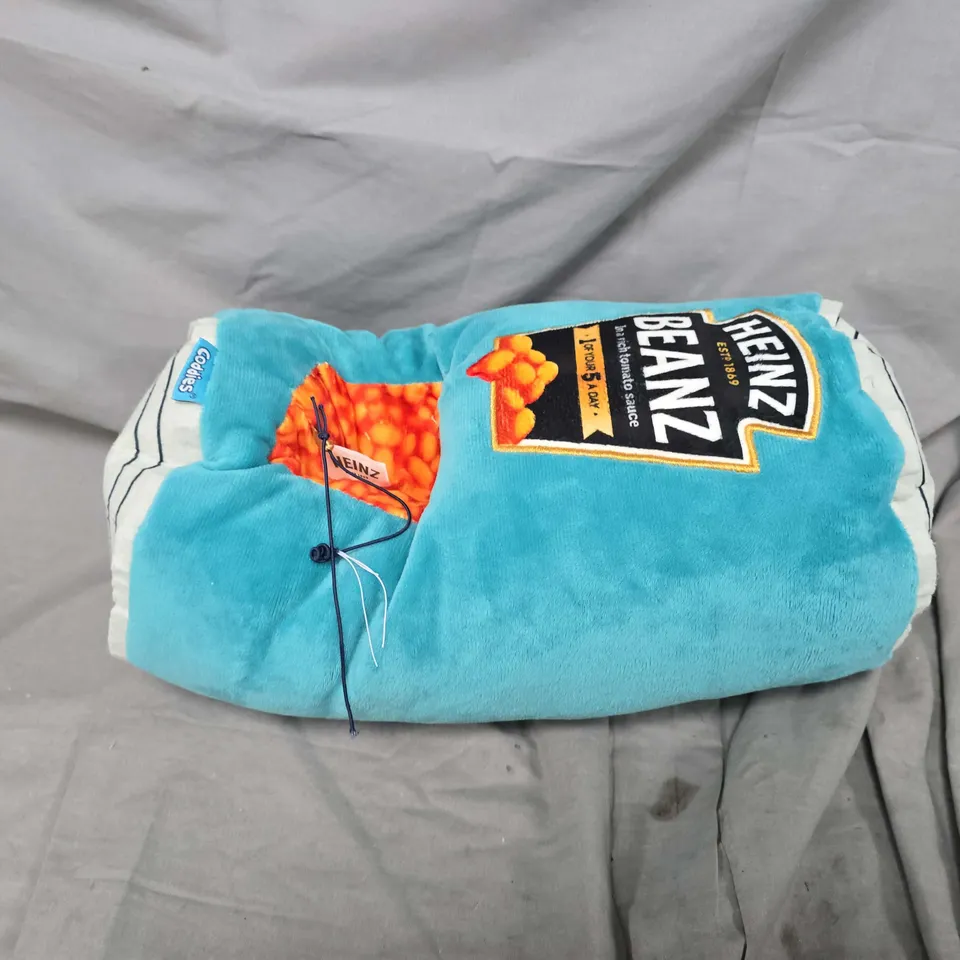 UNBOXED PAIR OF HEINZ BEANZ SLIPPERS IN TEAL - LARGE