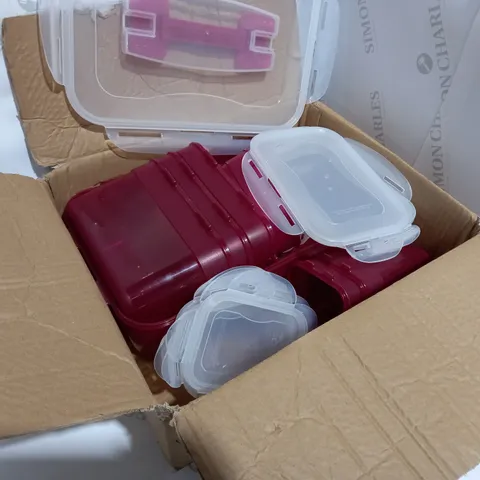 LOCK & LOCK RED STORAGE CONTAINERS