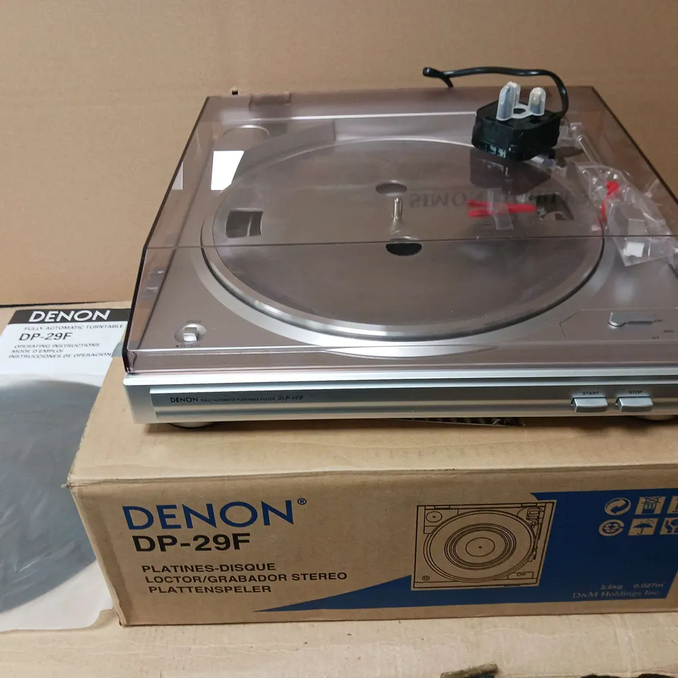 DENON DP29F SILVER TURNTABLE