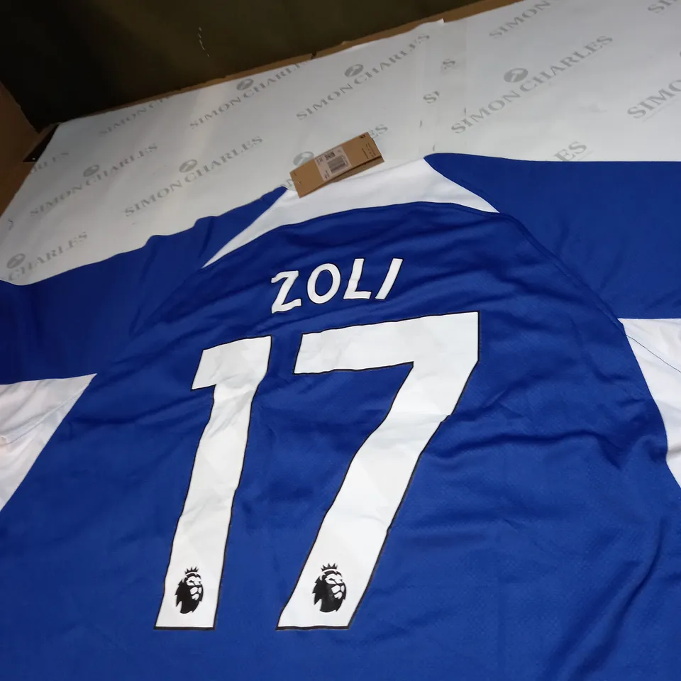 CHELSEA FC HOME SHIRT WITH 17 ZOLI SIZE XXL