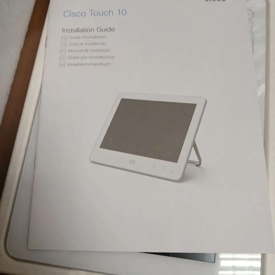 CISCO TOUCH 10 TOUCHSCREEN PANEL – BOXED WITH INSTALLATION GUIDE