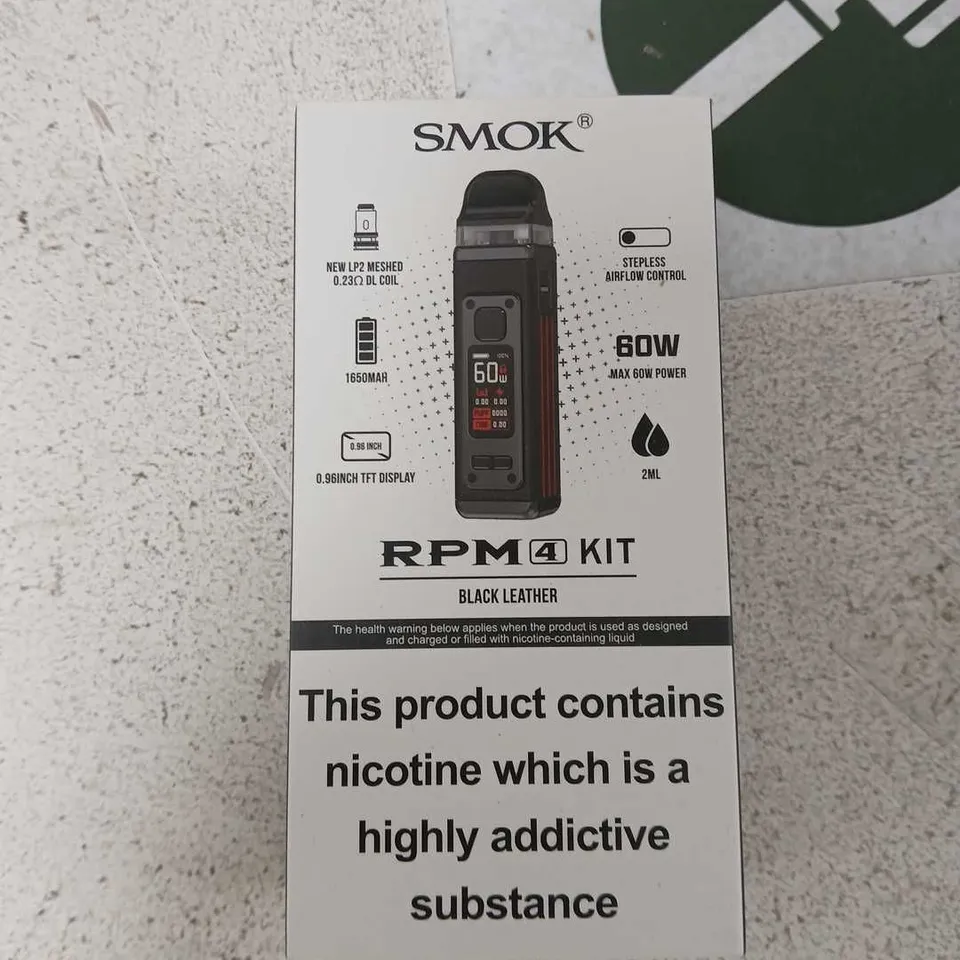 BOX OF APPROXIMATELY 40 ASSORTED E-CIGARETTES AND COMPONENTS TO INCLUDE: SMOK RPM 4 KIT