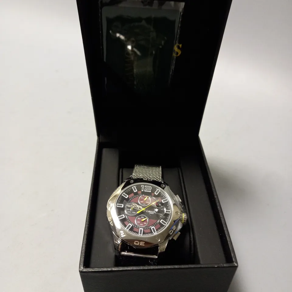 GAMAGES CENTURION STEEL WATCH 