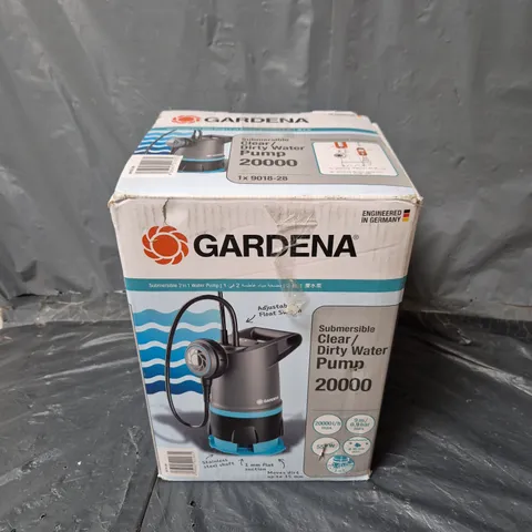BOXED GARDENA 2-IN-1 CLEAR AND DIRTY WATER SUBMERSIBLE PUMP