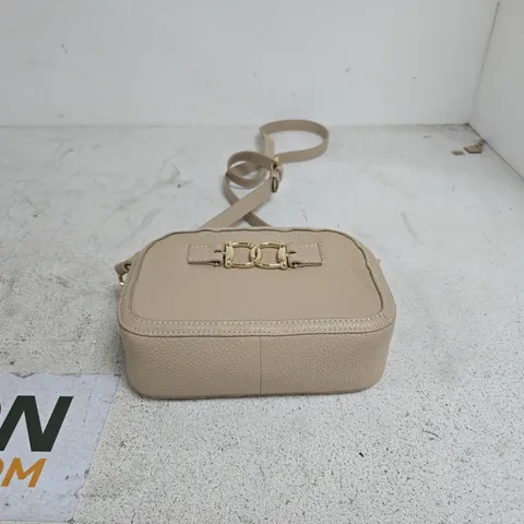 PAUL COSTELLOE SNAFFLE SMALL LEATHER CROSSBODY BAG BISCUIT
