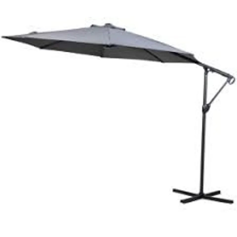 BOXED VAZZANO GREY 3M PARASOL (1 BOX)