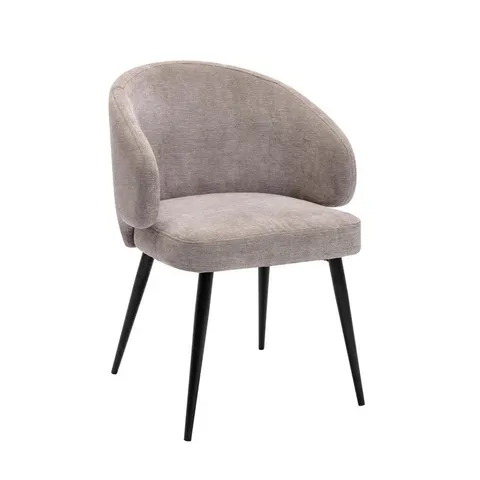 BOXED CLOEY CANEI UPHOLSTERED DINING CHAIR - GREY (1 BOX)