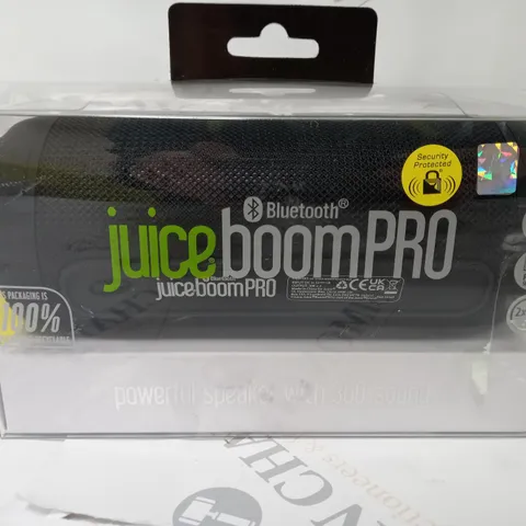 BOXED JUICEBOOMPRO PORTABLE BLUETOOTH SPEAKER