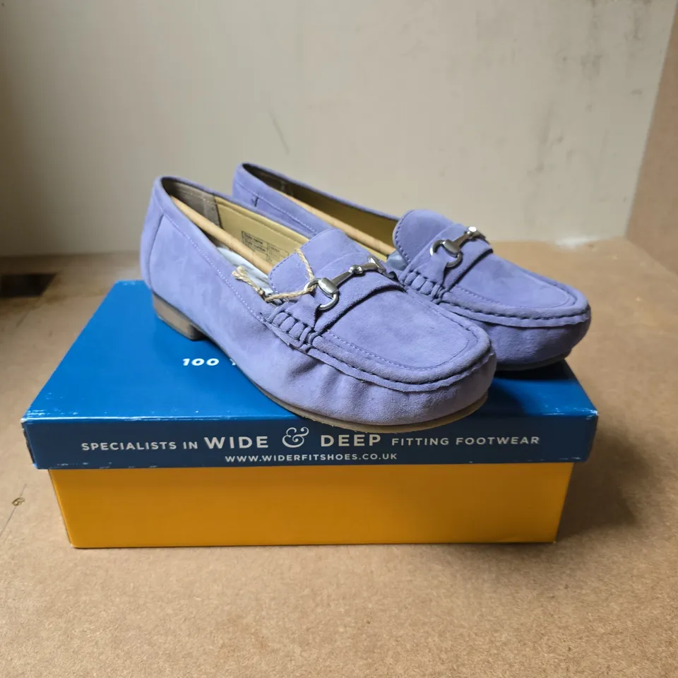 DBS SHOES DIANA LILAC SUEDE LOAFER – UK 6