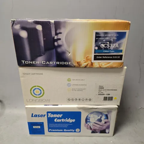 BOX OF APPROXIMATELY 8 ASSORTED BOXED LASER TONER CARTRIDGES IN VARIOUS MODELS