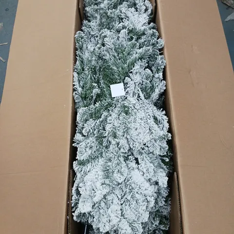 BOXED 8FT FLOCKED EMPEROR CHRISTMAS TREE - COLLECTION ONLY