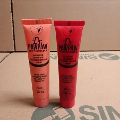 BOX OF APPROXIMATELY 10 TUBES OF DR PAW PAW MULTIPURPOSE SOOTHING BALM WITH A HINT OF TINT 25ML PER TUBE