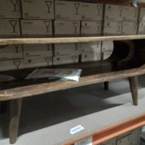 FEUMORE SOLID WOOD COFFEE TABLE WITH STORAGE