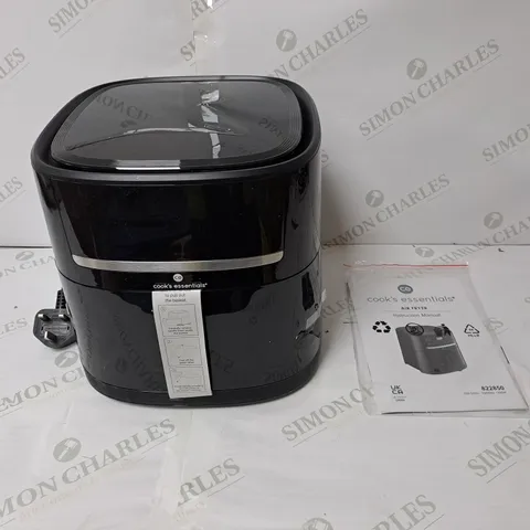 BOXED COOK'S ESSENTIALS 4L AIR FRYER IN BLACK
