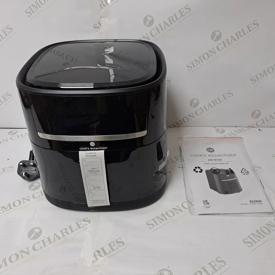 BOXED COOK'S ESSENTIALS 4L AIR FRYER IN BLACK