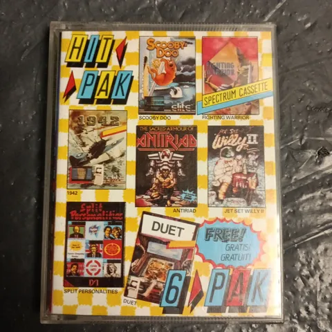 6 HIT PAK FOR THE SINCLAIR SPECTRUM GAME CASSETTE