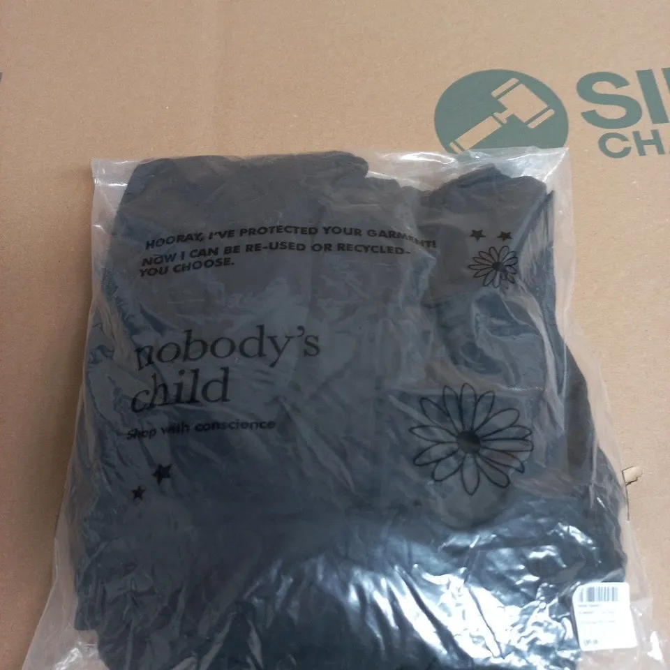 NOBODY'S CHILD SS STARLIGHT MIDI DRESS - BLACK, UK 14 (EU 42)