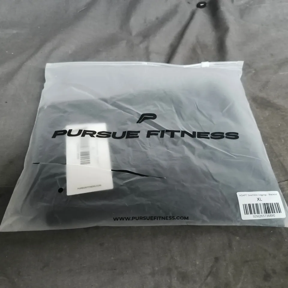 PURSUE FITNESS ADAPT SEAMLESS LEGGINGS - BLACKOUT, UK XL