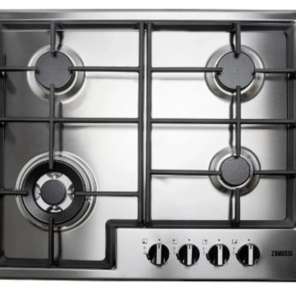 ZANUSSI 60cm GAS HOB STAINLESS STEEL Model ZGNN645X RRP £217